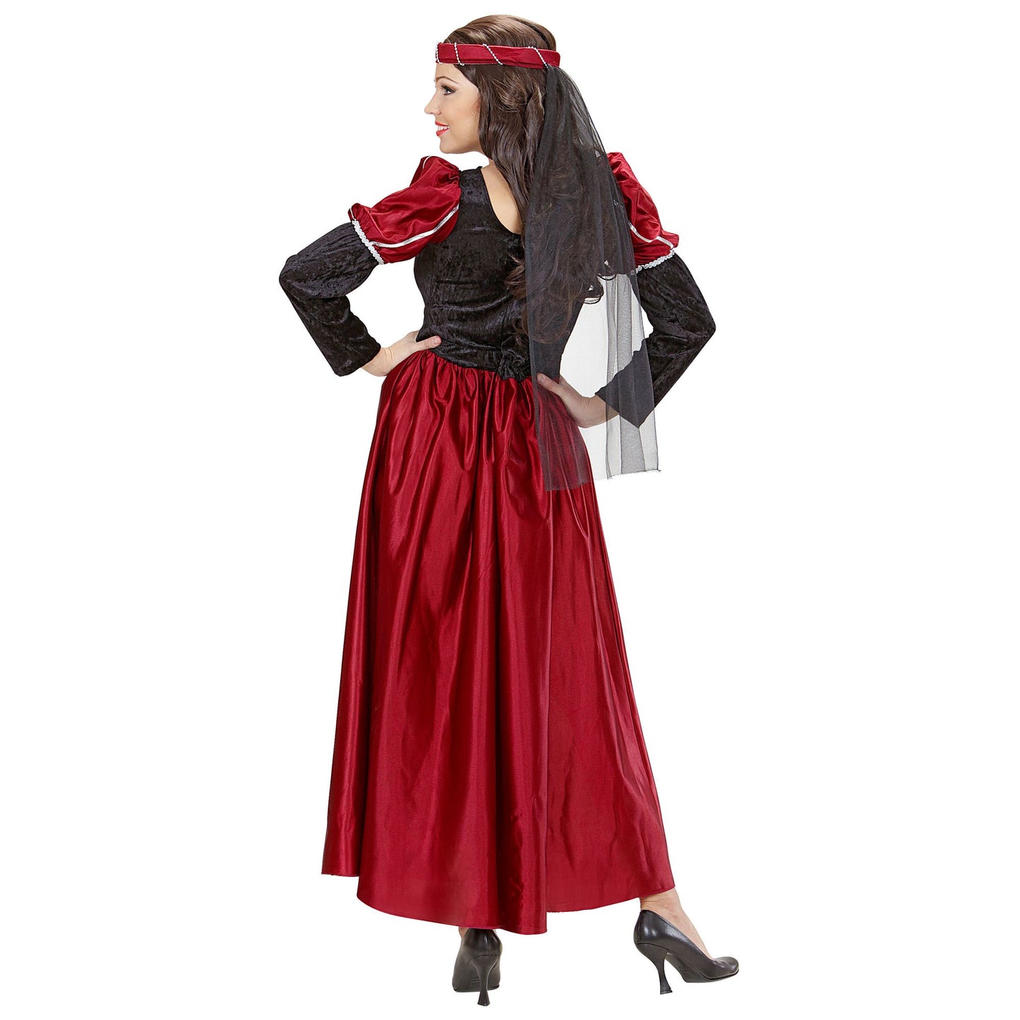 "BURGFRÄULEIN" (Kleid, Kopfbedeckung mit Schleier) – Ansicht 3