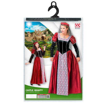 "BURGFRÄULEIN" (Kleid, Kopfbedeckung mit Schleier) – Ansicht 4