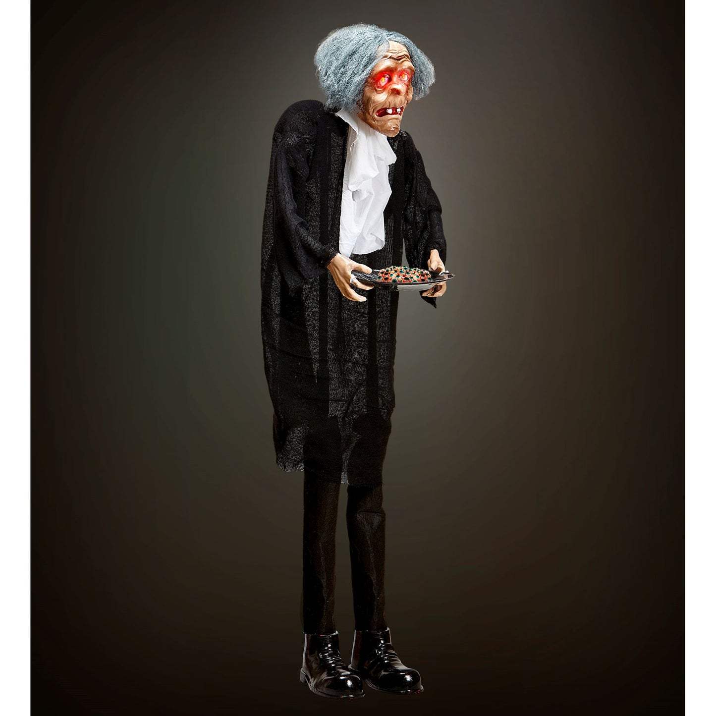 "BUTLER MIT TABLETT, ROTE WECHSELND BLINKENDE LED AUGEN" 120 cm – Ansicht 4