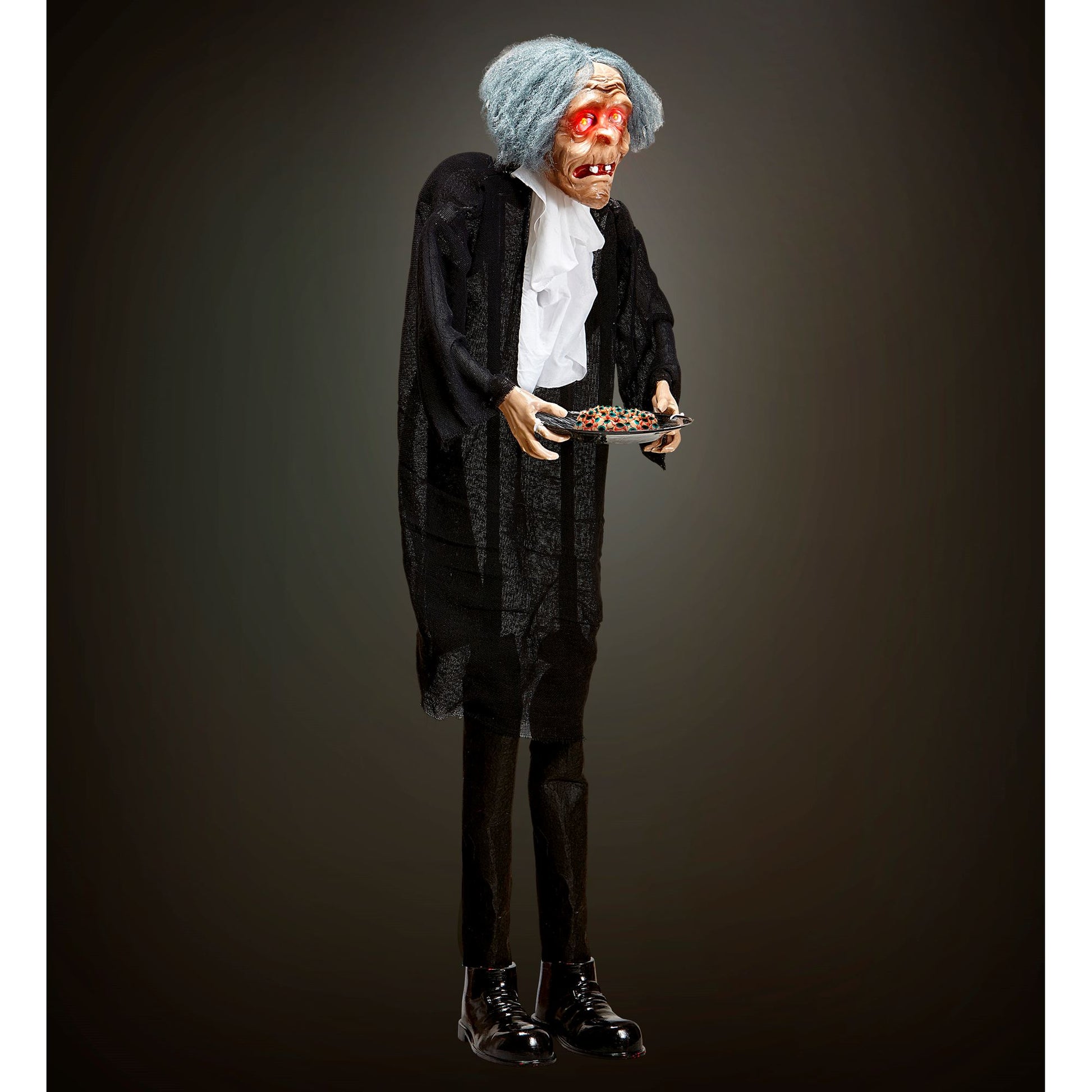 "BUTLER MIT TABLETT, ROTE WECHSELND BLINKENDE LED AUGEN" 120 cm – Ansicht 4