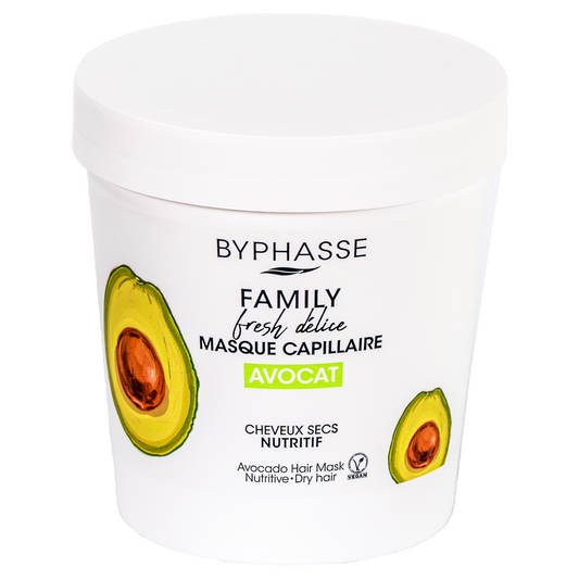 Byphasse, Avocat Hair Mask, Haarbehandlungs-Crememaske, Feuchtigkeitsspendend, 250 ml