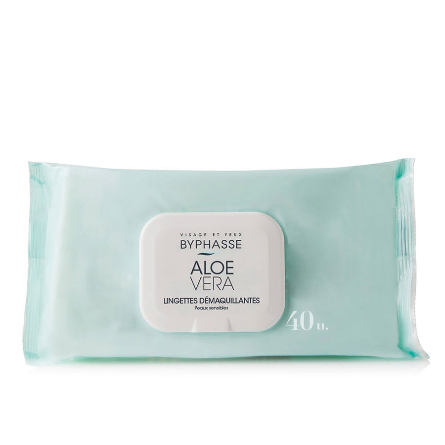 Byphasse, Byphasse, Aloe Vera, Reinigungstücher, Für das Gesicht, 40 stk