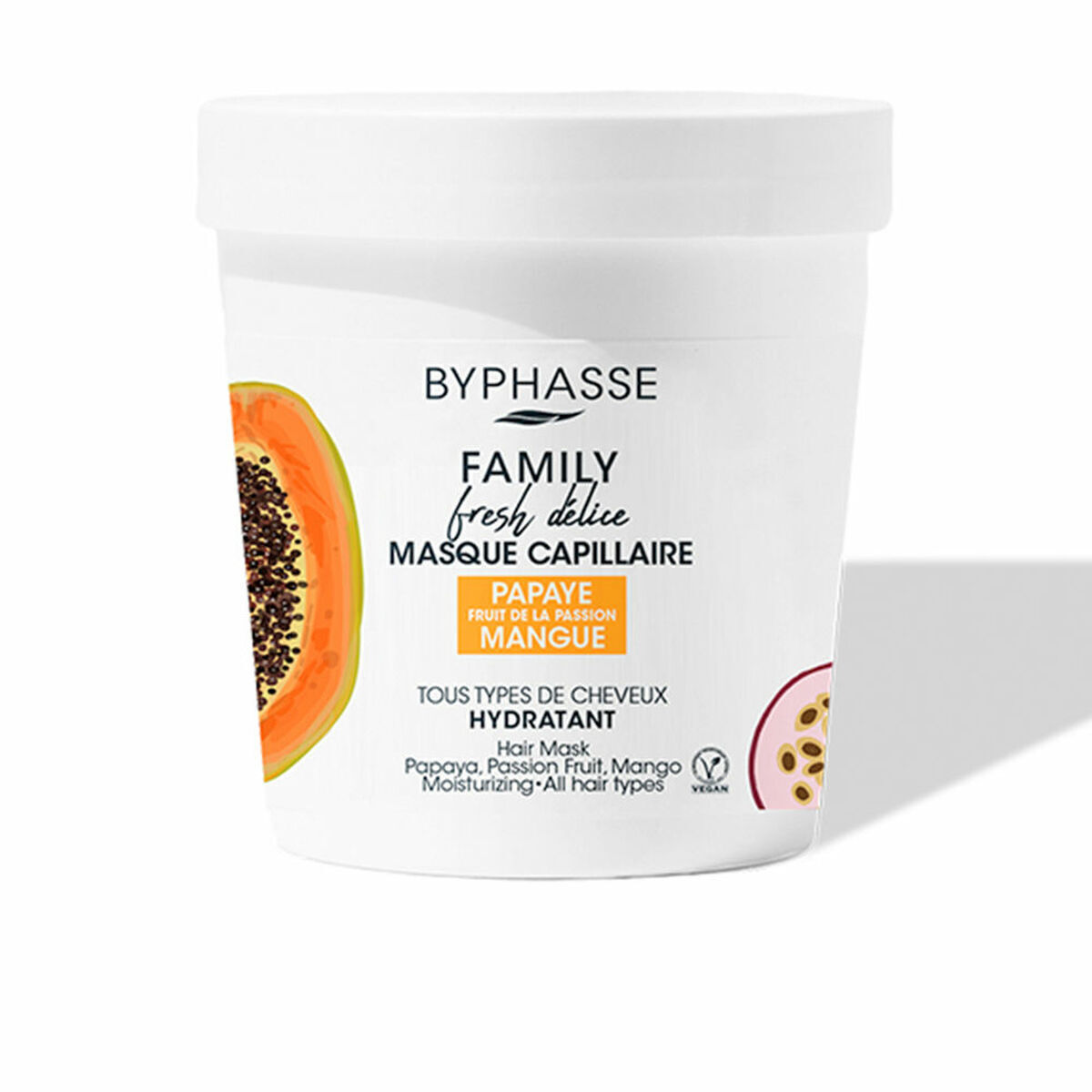 Byphasse, Family, Papaya & Mango, Haarbehandlungs-Crememaske, 250 ml