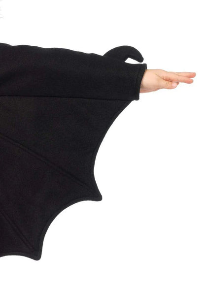Leg Avenue Fledermaus Kapuzen Kostüm mit Plüsch für Kinder – Rückansicht