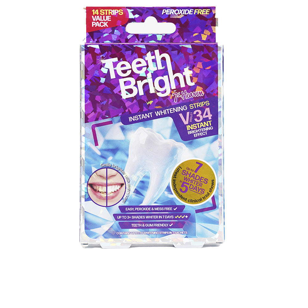 TEETH BRIGHT whitening dental strips 14 units