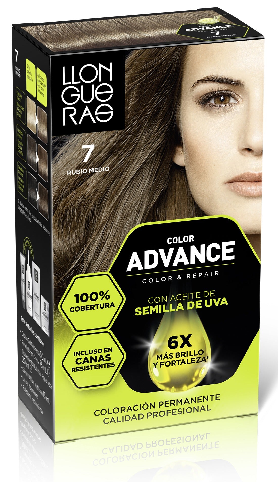 Llongueras Color Advance 7 Rubio Medio Haarfarbe 1 U