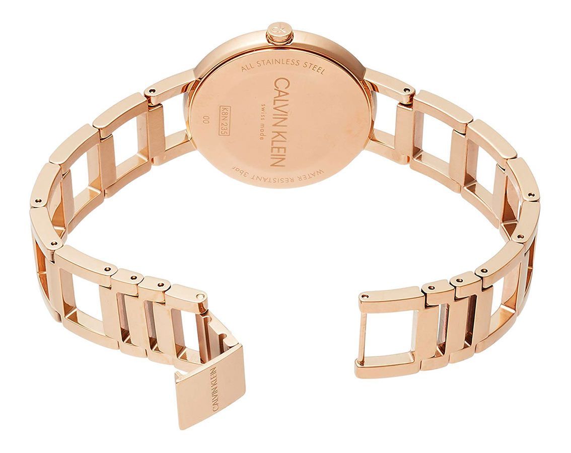 Calvin Klein CHEERS K8N23646 Damen Quarzuhr 32 mm Gold Edelstahl – Seitenansicht