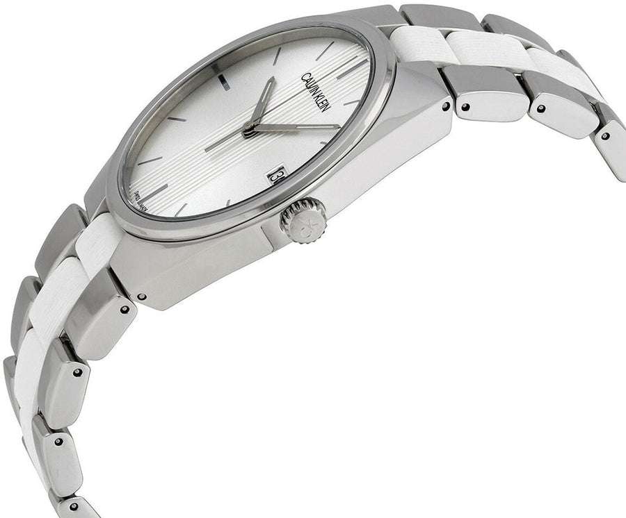 Calvin Klein CONTRAST K9E211K6 Herren Quarzuhr 40 mm Edelstahl mit Datum – Detailansicht