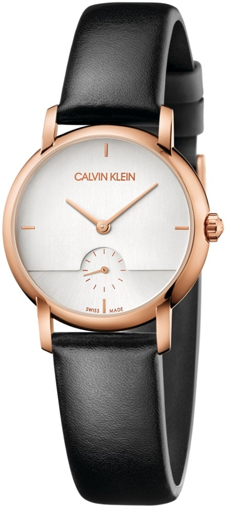 Calvin Klein ESTABILISHED K9H2Y6C6 Damen Quarzuhr Gold 32 mm – Detailansicht