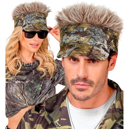 "CAMOUFLAGE SCHIRMMÜTZE MIT PLÜSCHHAAREN" – Ansicht 3