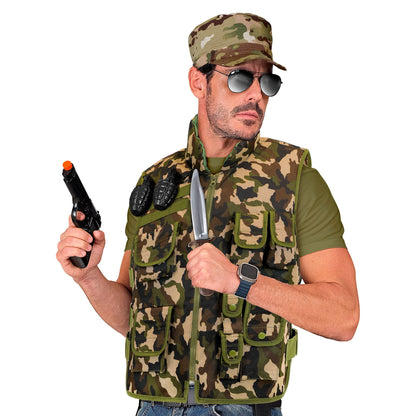 "CAMOUFLAGE TAKTISCHE EINSATZWESTE" Ewachsenengröße – Ansicht 5