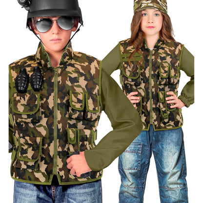 "CAMOUFLAGE TAKTISCHE EINSATZWESTE" Kindergröße – Ansicht 3