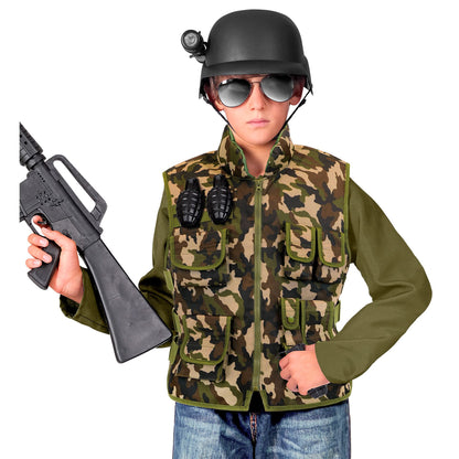 "CAMOUFLAGE TAKTISCHE EINSATZWESTE" Kindergröße – Ansicht 4