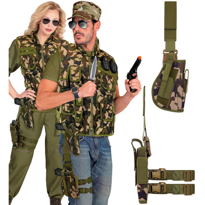 "CAMOUFLAGE TAKTISCHES HOLSTER FÜR DAS RECHTE BEIN" – Ansicht 3