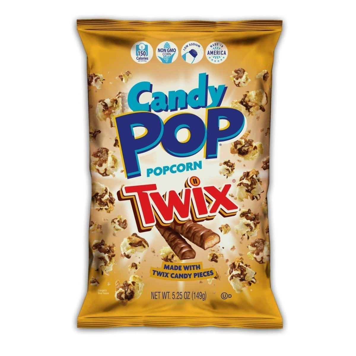 Candy Pop Twix Popcorn 149 g süsser Snack mit Twix-Geschmack