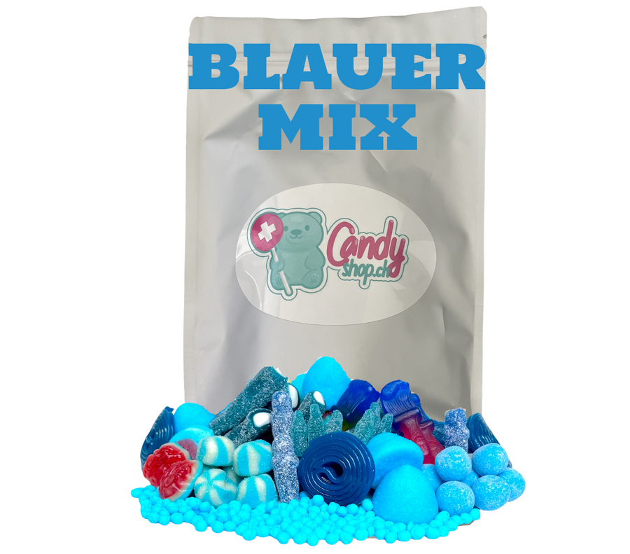 Candyshop.ch Blauer Mix Sweet Bag 1 kg Fruchtgummi-Mischung