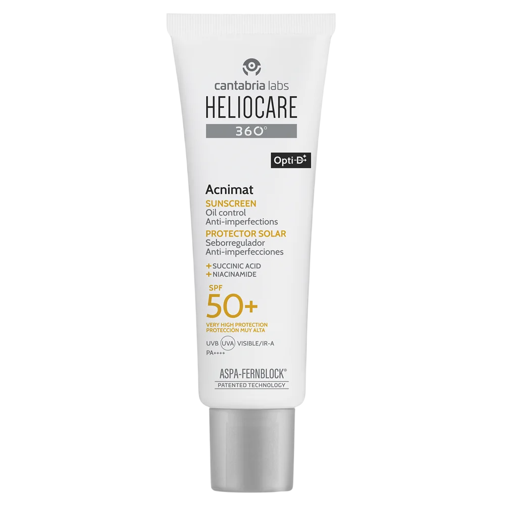 Cantabria Labs Cantabria Labs, Heliocare 360º Acnimat, Gegen Unreinheiten, Sonnencreme, Für das Gesicht, SPF 50+, 50 ml Regul