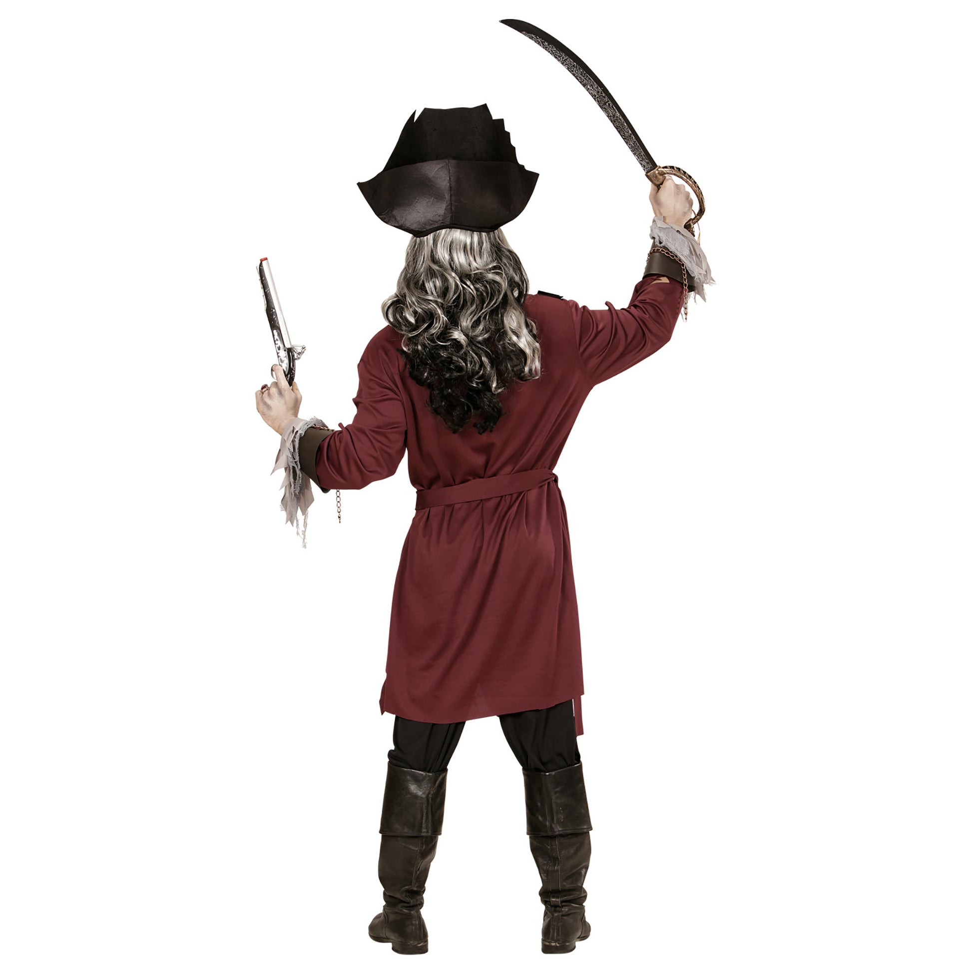 "CAPTAIN SPOOK" (Jacke mit Gürtel, Jabot, Stirnband, Hut) – Ansicht 3