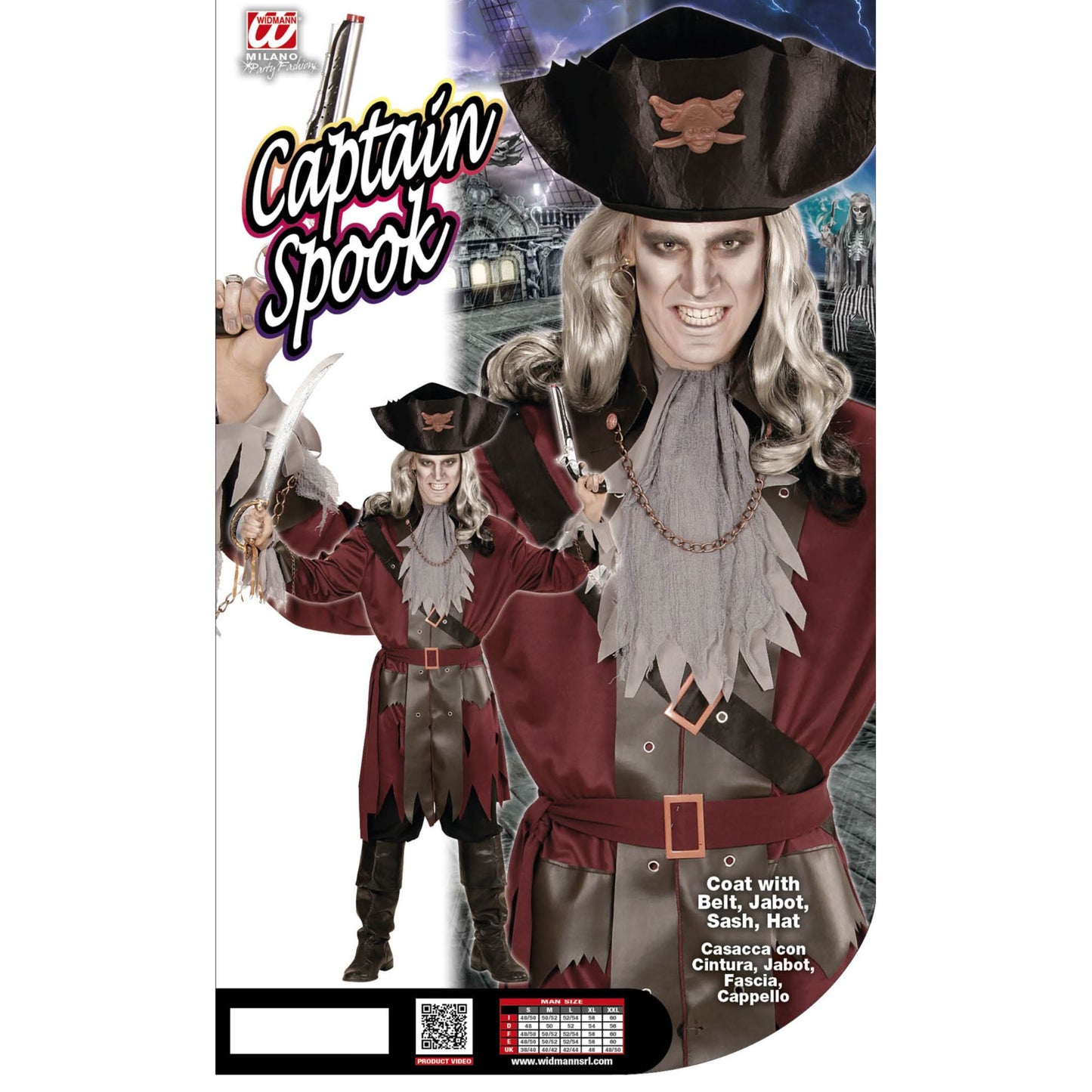 "CAPTAIN SPOOK" (Jacke mit Gürtel, Jabot, Stirnband, Hut) – Ansicht 4