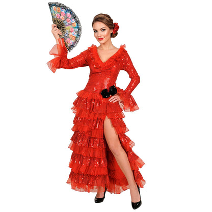 "CARMENCITA" (Kleid, Haarclip) – Vorderansicht