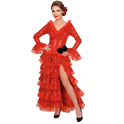 "CARMENCITA" (Kleid, Haarclip) – Detailansicht