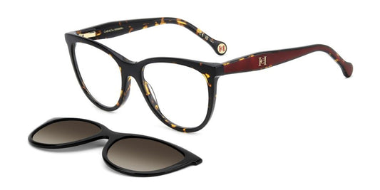CAROLINA HERRERA SUNGLASSES HER 0259_CS WITH CLIP ON_086-LA_54 Sonnenbrille ansicht-2