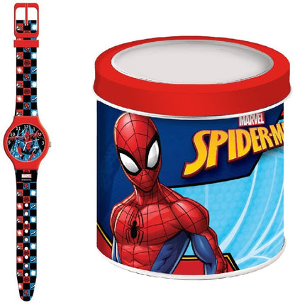 CARTOON SPIDERMAN - Tin Watch 508447 Only Time Armbanduhr 33 mm