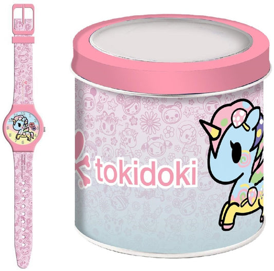CARTOON TOKIDOKI UNICORN - Tin Box 470315 Only Time Armbanduhr 33 mm
