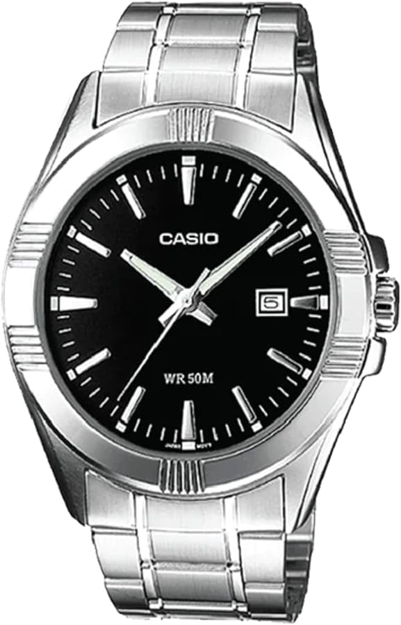 CASIO COLLECTION BOLD DATE - BLACK MTP-1308D-1AVDF Date - Armbanduhr 43.5 mm Schwarz