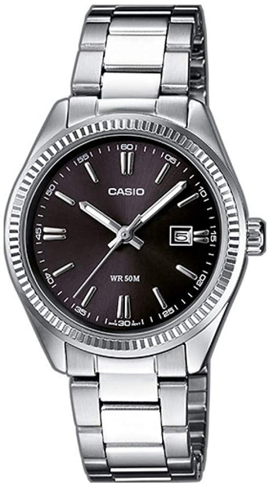 CASIO COLLECTION DATE - BLACK MTP-1302D-1A1VDF Date - Armbanduhr 38.5 mm Schwarz