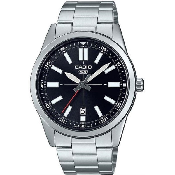 CASIO COLLECTION DATE - BLACK MTP-VD02D-1EUDF Date - Armbanduhr 41 mm Schwarz