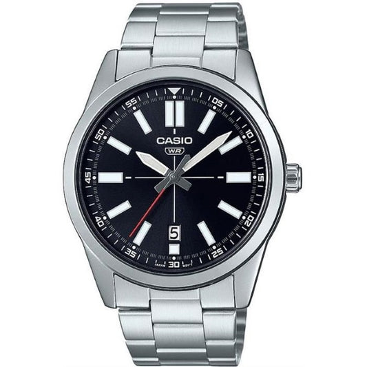 CASIO COLLECTION DATE - BLACK MTP-VD02D-1EUDF Date - Armbanduhr 41 mm Schwarz