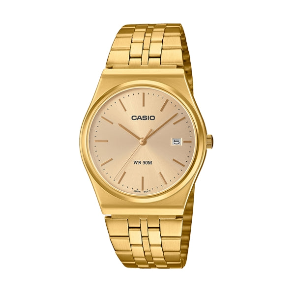 CASIO COLLECTION DATE - FULL GOLD MTP-B145G-9AVEF Date - Armbanduhr 35 mm Gold