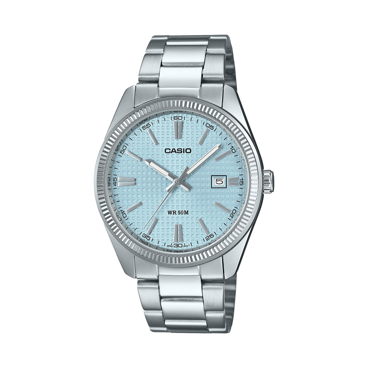 CASIO COLLECTION DATE - GOLF BALL DIAL - LIGHT BLUE MTP-1302PE-2AVEF Date - Armbanduhr 38.5 mm Blau