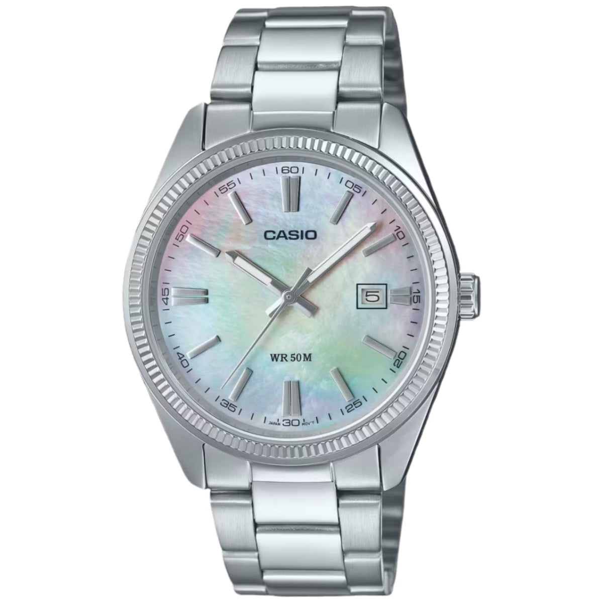 CASIO COLLECTION DATE - MOTHER OF PEARL MTP-1302DS-7AVDF Date - Armbanduhr 38.5 mm