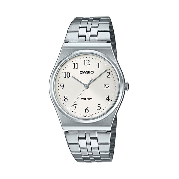 CASIO COLLECTION DATE - SILVER MTP-B145D-7BVEF Date - Armbanduhr 35 mm Silber