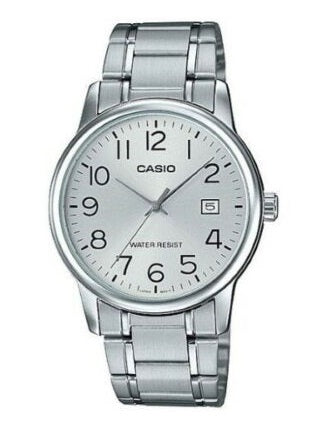CASIO COLLECTION DATE STEEL - SILVER MTP-V002D-7BUDF Date - Armbanduhr 44 mm Silber