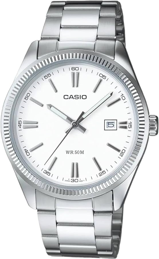 CASIO COLLECTION DATE - WHITE MTP-1302D-7A1VDF Date - Armbanduhr 38.5 mm Weiss