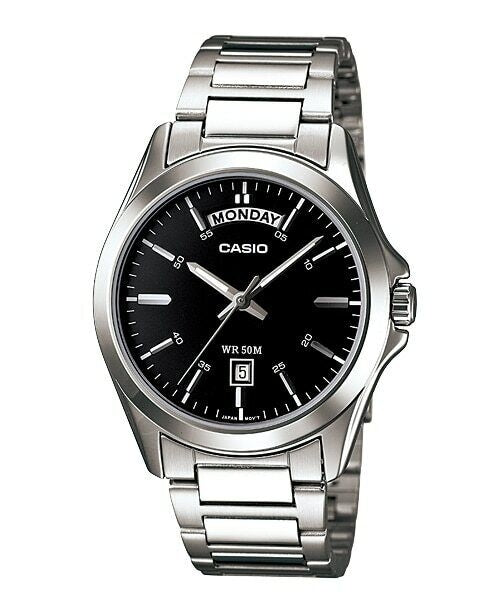 CASIO COLLECTION DAY DATE - BLACK MTP-1370D-1A1VDF Day & Date - Armbanduhr 45 mm Schwarz