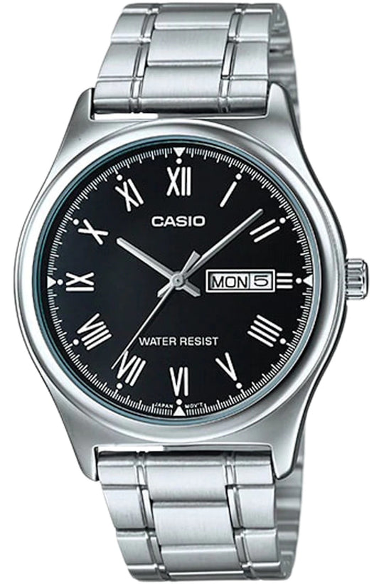 CASIO COLLECTION DAY DATE - BLACK MTP-V006D-1BUDF Day & Date - Armbanduhr 38 mm Schwarz