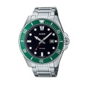 CASIO COLLECTION DIVER DATE 200M - GREEN MDV-107D-3AVEF Date - Armbanduhr 46 mm Grün ansicht-2