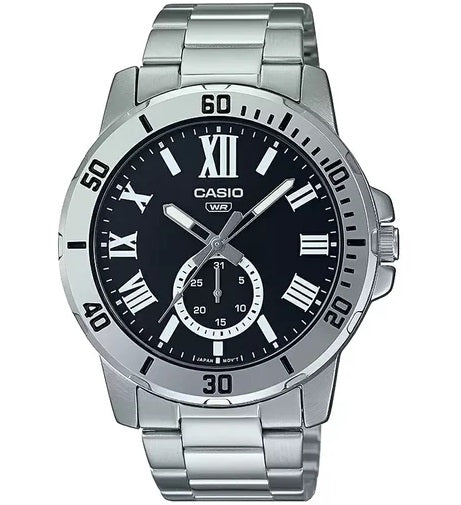 CASIO COLLECTION DIVER DATE - BLACK MTP-VD200D-1BUDF Date - Armbanduhr 45 mm Schwarz