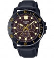CASIO COLLECTION DIVER MULTIFUCTION BLACK - BROWN MTP-VD300BL-5EUDF Chronograph Armbanduhr 45 mm Schwarz ansicht-2
