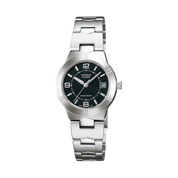CASIO COLLECTION LADY DATE - BLACK LTP-1241D-1ADF Date - Armbanduhr 25 mm Schwarz
