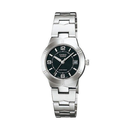 CASIO COLLECTION LADY DATE - BLACK LTP-1241D-1ADF Date - Armbanduhr 25 mm Schwarz