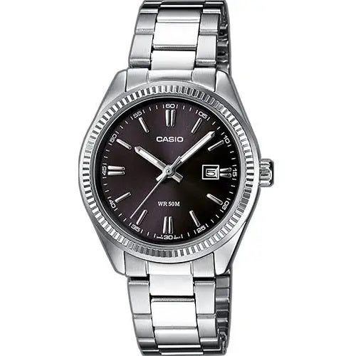 CASIO COLLECTION LADY DATE - BLACK LTP-1302D-1A1VDF Date - Armbanduhr 30 mm Schwarz