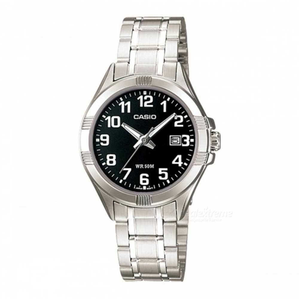 CASIO COLLECTION LADY DATE - BLACK LTP-1308D-1BVDF Date - Armbanduhr 31 mm Schwarz