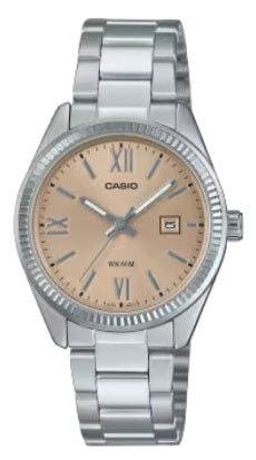 CASIO COLLECTION LADY DATE - CHAMPAGNE LTP-1302DD-4A2VDF Date - Armbanduhr 30 mm