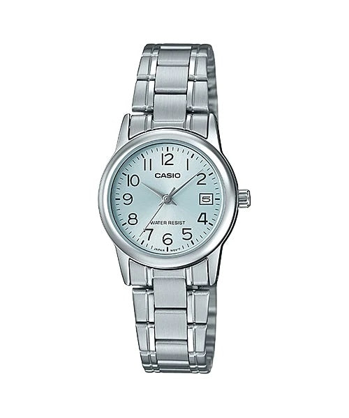CASIO COLLECTION LADY DATE - LIGHT BLUE LTP-V002D-2BUDF Date - Armbanduhr 25 mm Blau