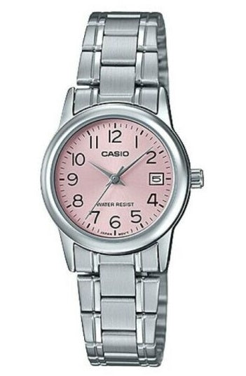 CASIO COLLECTION LADY DATE - PINK LTP-V002D-4BUDF Date - Armbanduhr 25 mm Rosa